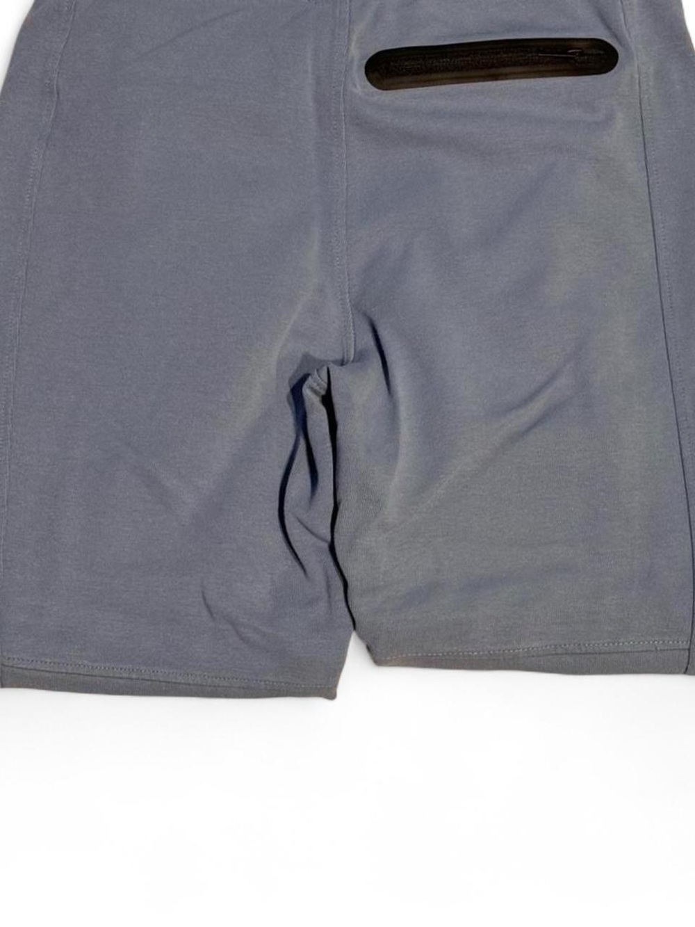Women's Grey Drawstring Performance Shorts - Picture 2 of 4
